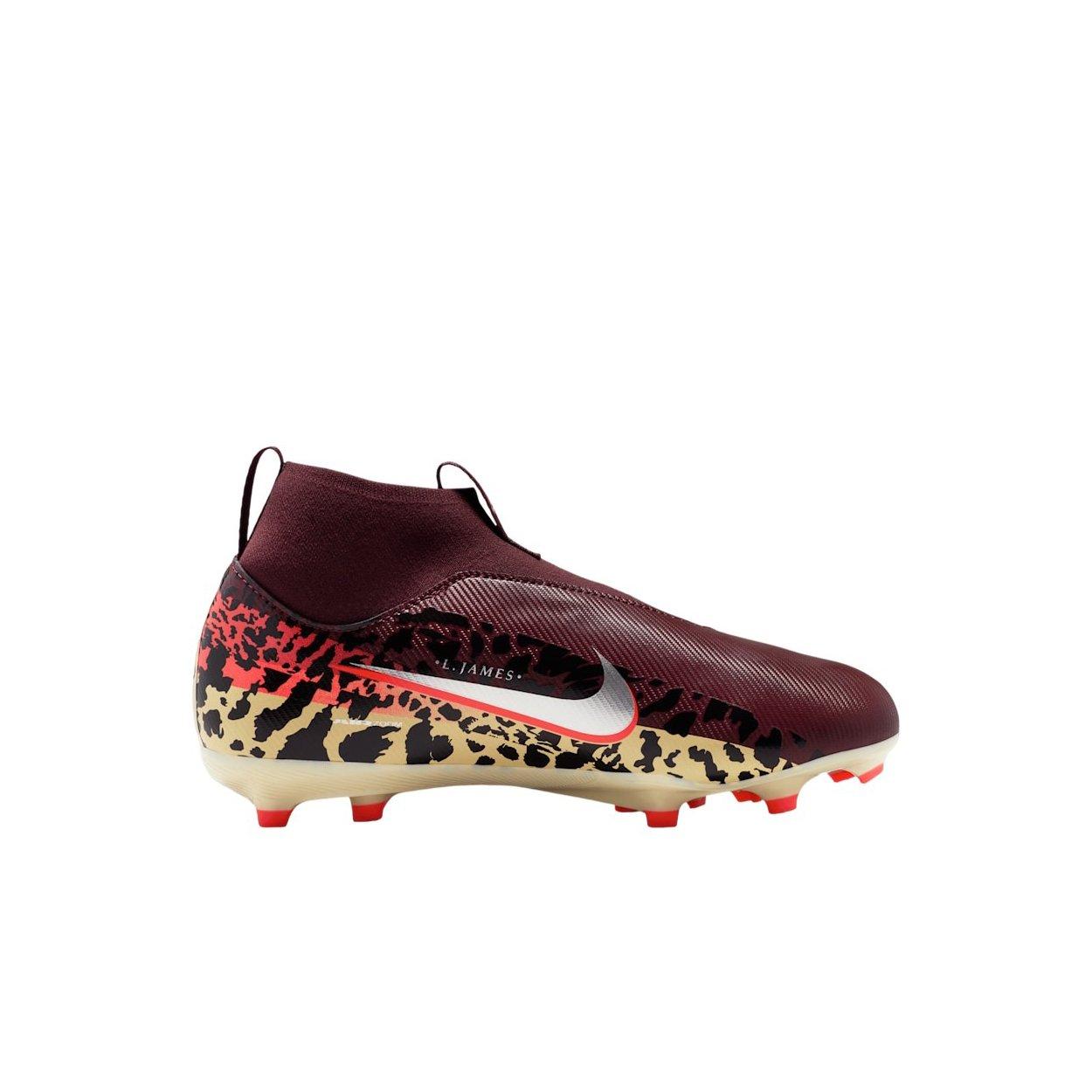 Nike United Jr. Mercurial Superfly 10 A MG "Burgundy/Red/Fossil/Silver" Preschool Kids' Soccer Cleat - BURGUNDY/RED/FOSSIL/SILVER